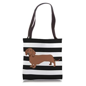 dachshund dog lover gift tote bag