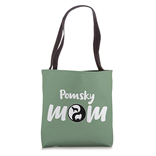 Pomsky Mom Gifts Cross Breed Lover Owners Pet Pomsky Dog Mum Tote Bag