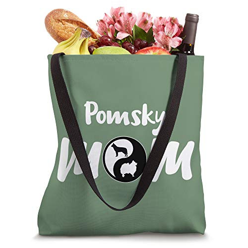 Pomsky Mom Gifts Cross Breed Lover Owners Pet Pomsky Dog Mum Tote Bag