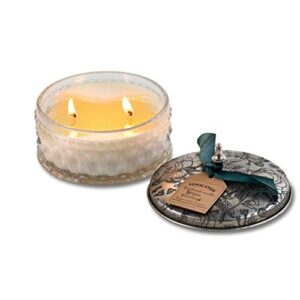 himalayan trading post – scented candle of natural soy wax (ginger and patchouli, floral collection)