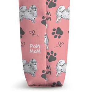Pomeranian Mom Pink Women Gift Tote Bag