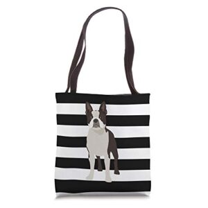 boston terrier dog lover gift tote bag