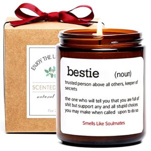 bestie definition candle best friend birthday gift funny gift candles gifts for bff, work bestie