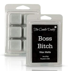 the candle daddy boss bitch – apple maple bourbon scent – maximum scented wax melt cubes – 2 ounce package – hand poured in indiana