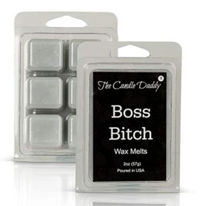 The Candle Daddy Boss Bitch - Apple Maple Bourbon Scent - Maximum Scented Wax Melt Cubes - 2 Ounce Package - Hand Poured in Indiana