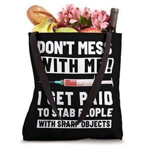 Phlebotomy Gift For Phlebotomist Funny Tote Bag