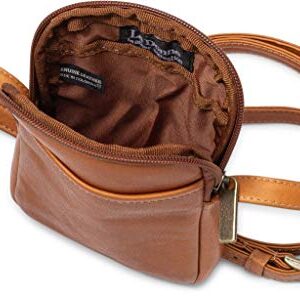 Le Donne Leather Cinder Smartphone Crossbody (Tan)