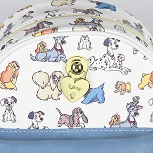 Disney Dogs Saffiano Faux Leather Tote Bag Mini Backpack