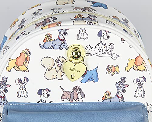 Disney Dogs Saffiano Faux Leather Tote Bag Mini Backpack