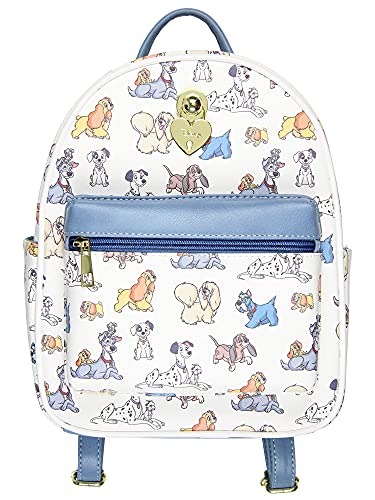 Disney Dogs Saffiano Faux Leather Tote Bag Mini Backpack