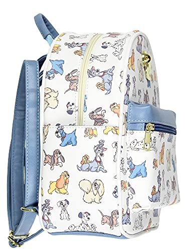 Disney Dogs Saffiano Faux Leather Tote Bag Mini Backpack