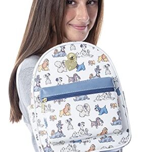 Disney Dogs Saffiano Faux Leather Tote Bag Mini Backpack