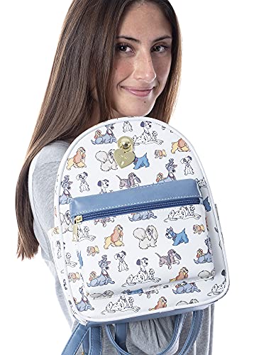 Disney Dogs Saffiano Faux Leather Tote Bag Mini Backpack