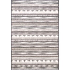 nuLOOM Teofila Aztec Indoor/Outdoor Area Rug, 8' Square, Grey