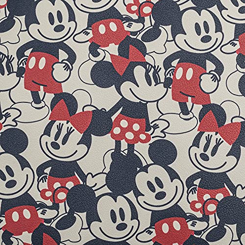 Loungefly Disney Mickey Minnie Mouse Mini Backpack Handbag AOP Red Navy