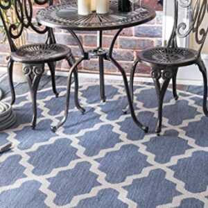 nuLOOM Gina Moroccan Indoor/Outdoor Area Rug, 10' x 14', Blue