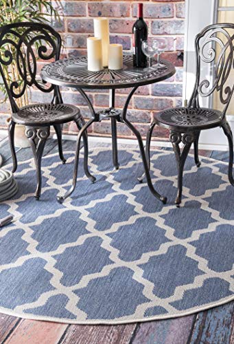 nuLOOM Gina Moroccan Indoor/Outdoor Area Rug, 10' x 14', Blue