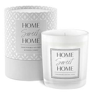 Home Sweet Home Candle | Housewarming Gift with Gift-Ready Packaging | House Warming Presents for New Home | New Home Gifts for Home | Housewarming Gifts for Women | New Home Gifts | New Home Candle