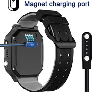 Aliwisdom Smart Watch Universal Charger Magnetic, Smartwatch Accessories 4 Pin Magnetic Suction Replacement Charger for Smart Watch/Fitness Tracker, Cable Contact pin spacing Compatible 7.62mm