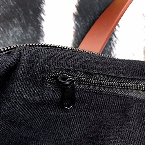 JEOCODY Black Cat Tote Bag Girls School Handbag Shopping Shoulder Bags for Women Cat Wallet Travel Phone Card Holder Clutch Purse Party Favor 2pcs