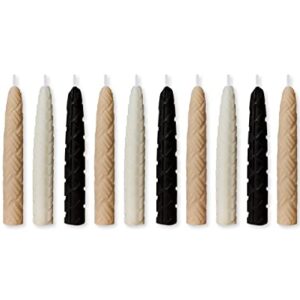 Papyrus Birthday Candles, Black & White (12-Count)