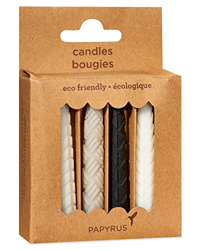 Papyrus Birthday Candles, Black & White (12-Count)