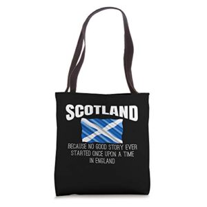 funny scottish tee gift for scot who loves scotland tote bag