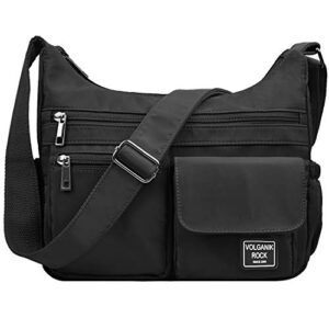 volganik rock crossbody bags for women rfid travel shoulder purse waterproof messenger handbag casual nylon pocketbooks