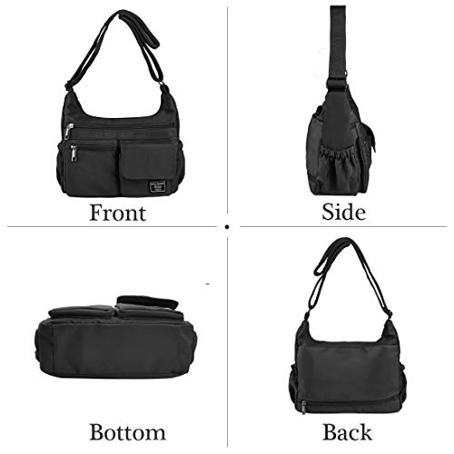 VOLGANIK ROCK Crossbody Bags for Women RFID Travel Shoulder Purse Waterproof Messenger Handbag Casual Nylon Pocketbooks