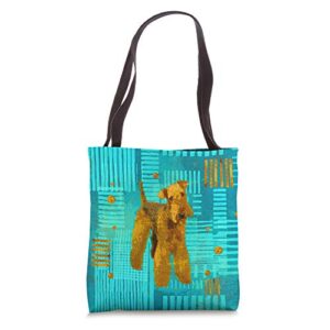 airedale terrier tote bag