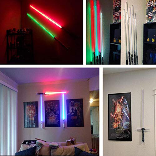 Pmsanzay Clear Light Saber Wall Mount Wall Rack Wall Holder Wall Display Rack - Easy to Install - Gives That Floating Effect - Used in Both Commercial and Residential Settings. - No Lightsaber