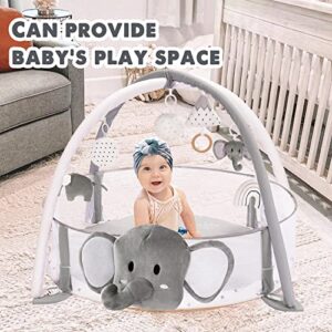 5-in-1 XL Large Baby Gym & Ball Pit, Play Mat & Play Gym, Combination Baby Activity Gym for Sensory Exploration and Motor Skill Development from Baby to Toddler, Balls are not Included