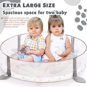 5-in-1 XL Large Baby Gym & Ball Pit, Play Mat & Play Gym, Combination Baby Activity Gym for Sensory Exploration and Motor Skill Development from Baby to Toddler, Balls are not Included