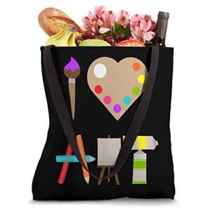 COOL I LOVE ART FUN COLORFUL FUTURE ARTIST AND CRAFTS GIFT Tote Bag