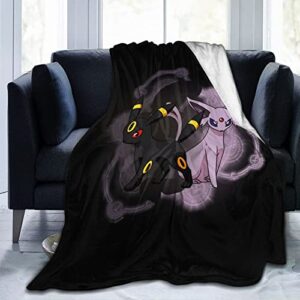 interesting flannel fleece blanket for beding cozy plush throw lightweight decorative air conditioner towel couch sofa chair office travelling camping gift 50 inchx40 inch, black