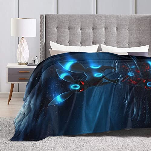 Interesting Flannel Fleece Blanket for Beding Cozy Plush Throw Lightweight Decorative Air Conditioner Towel Couch Sofa Chair Office Travelling Camping Gift 80InchX60Inch, Black