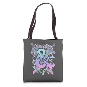 dungeons & dragons pastel ampersand tote bag