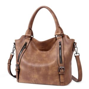 cluci hobo bags for women vegan leather handbags large tote ladies purse shoulder bag with adjustable shoulder strap