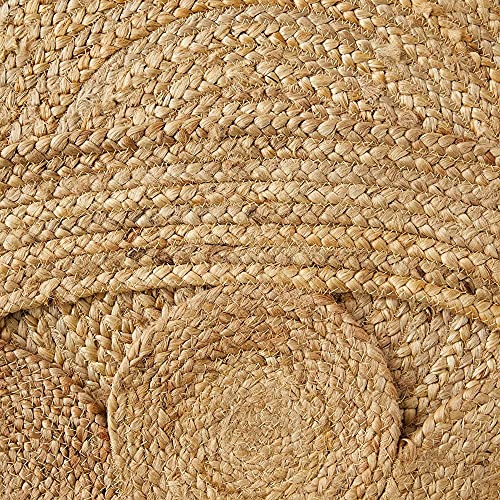 Round Braided Jute Rug (4 x 4 Ft)