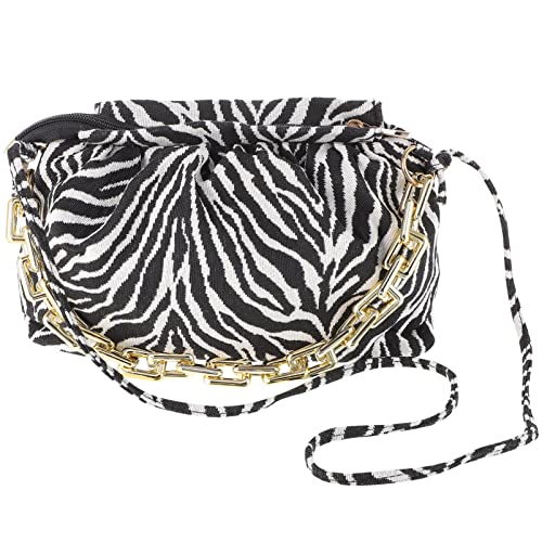 OSALADI Zebra Print Shoulder Bag Zebra Print Purse Fashion Clutch Purse Zebra Print Cross Body Bag Small Crossbody Purse for Women Girls