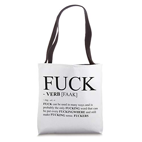 Fuck Definition Dictionary Design Profanity Gift Tote Bag