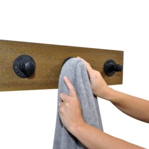 Industrial Towel Holder (Walnut)