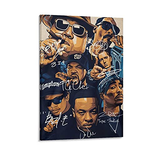 xiaohanhan Hip-hop Rapper Poster Decorative Painting Canvas Wall Art Living Room Posters Bedroom Painting 08x12inch(20x30cm)