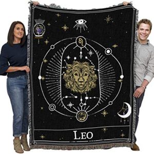 Pure Country Weavers Zodiac - Leo Tarot Card Blanket - Gift Tapestry Throw Woven from Cotton - Made in The USA (72x54)