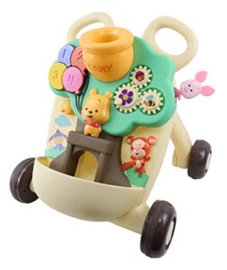 disney hooyay winnie the pooh hunny-pot learning walker, baby walker, activity early learning play set for babies and toddlers