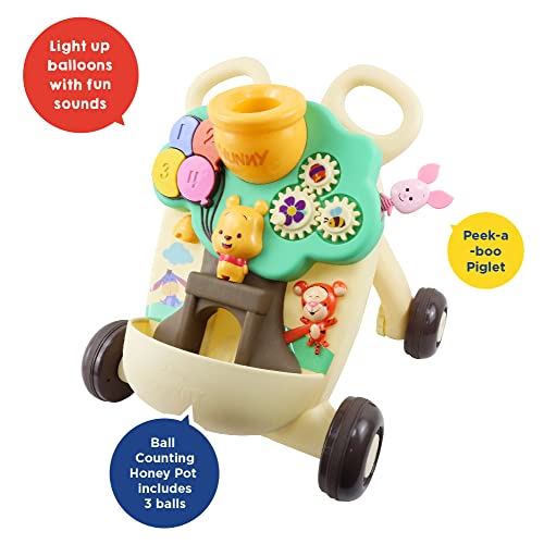 Disney Hooyay Winnie The Pooh Hunny-Pot Learning Walker, Baby Walker, Activity Early Learning Play Set for Babies and Toddlers