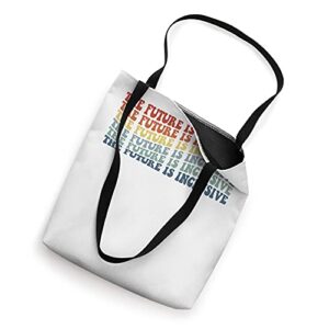 L2Ap Retro The Future Is Inclusive SLP Teacher Appreciation Tote Bag