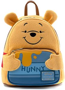 loungefly disney winnie the pooh hunny tummy womens double strap shoulder bag purse