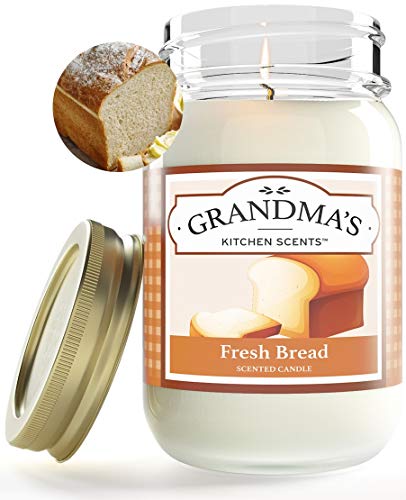 Stillwater Bath and Body Fresh Baked Bread Scented Candle for Home | Non Toxic Long Lasting Soy Candles | Delicious Scent | One Pint Mason Jar | Hand Made in The USA