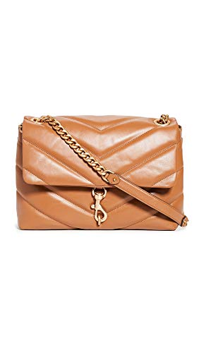 Rebecca Minkoff Women's Edie Maxi Shoulder Bag, Caramello, Brown, Tan, One Size